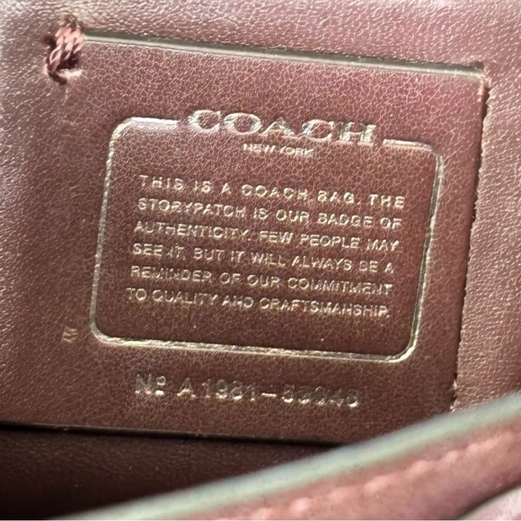 COACH Drifter Crossbody/Shoulder Bag in Oxblood Leather and Suede - Picture 5 of 9